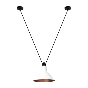 Lampe Gras N323 L Conic Pendel Hvid/Kobber